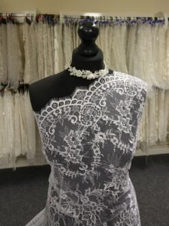 White Raschel Lace - Mae -Elegance in Lace WhiteLace Mae