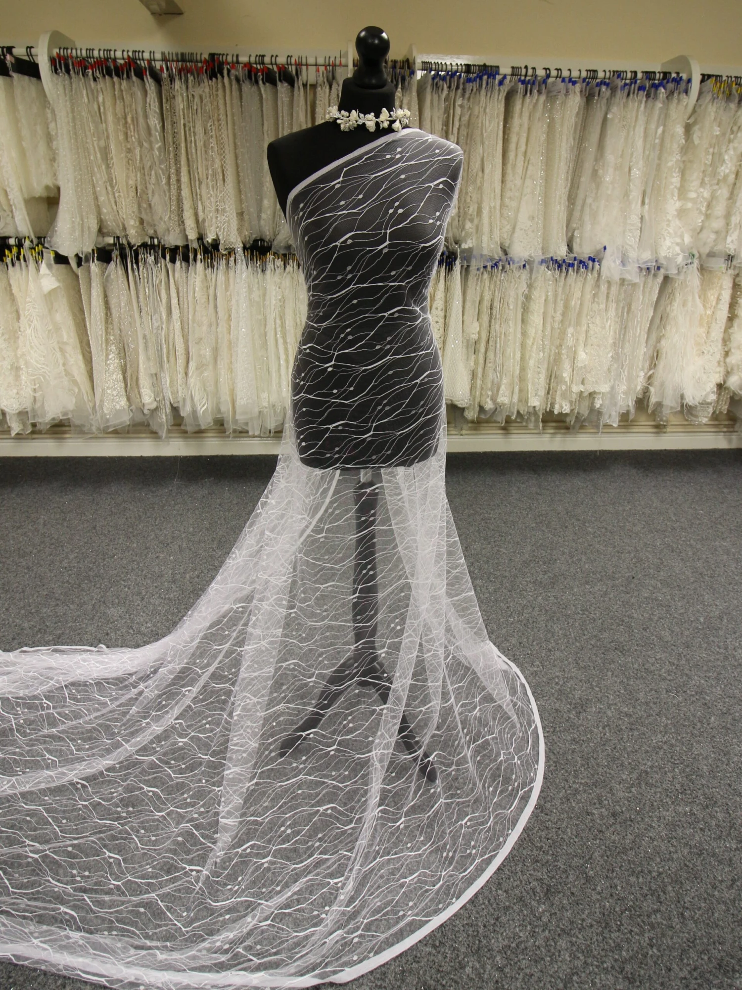 White Raschel Lace - Stream 3 White Raschel Lace - Stream