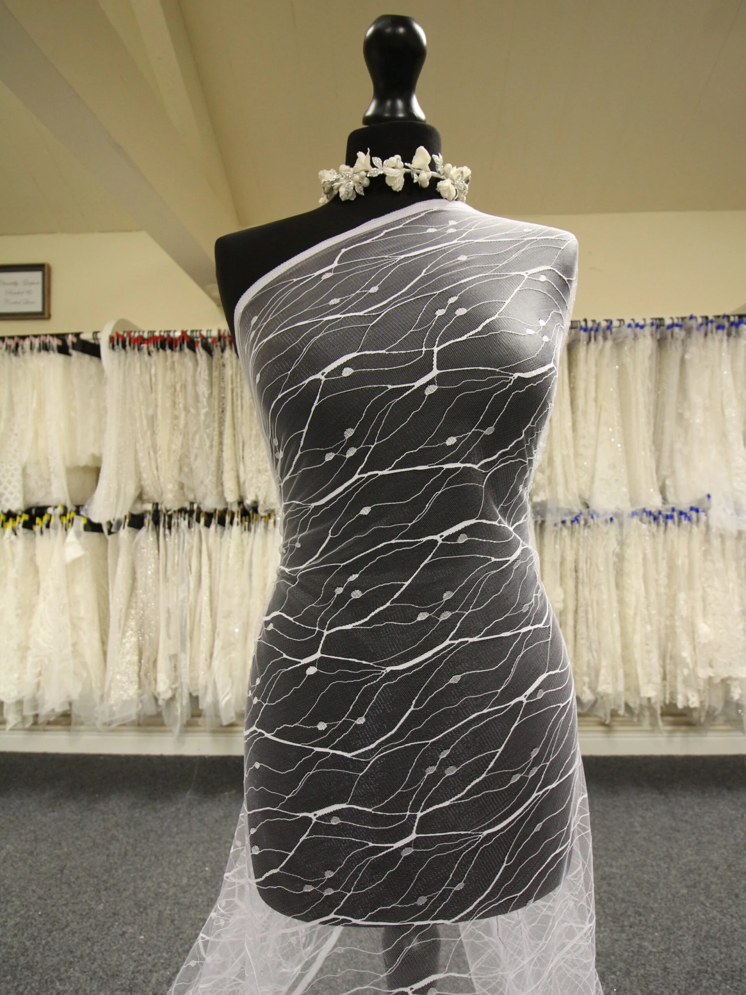 White Raschel Lace - Stream 6 White Raschel Lace - Stream - Image 4