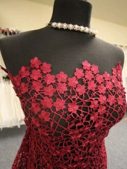 Wine Guipure Lace - Ebba -Elegance in Lace Winelace Ebba2