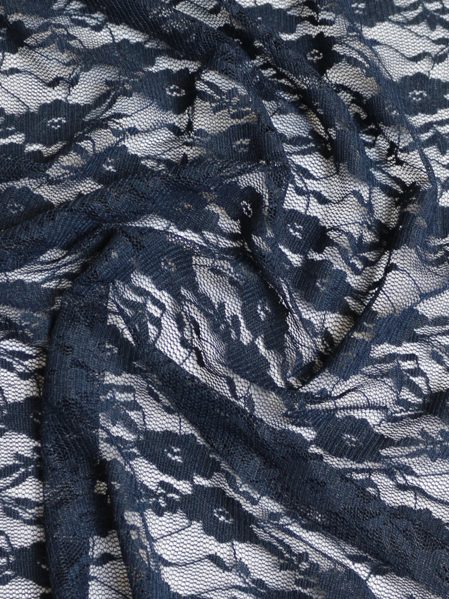 Midnight Blue Stretch Lace - Yvonne 4 Midnight Blue Stretch Lace - Yvonne - Image 2