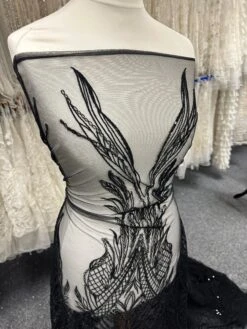 Black Embroidered Lace - Immaculata -Elegance in Lace a 61495aec b4cb 4d54 9800 9a34626cf31b