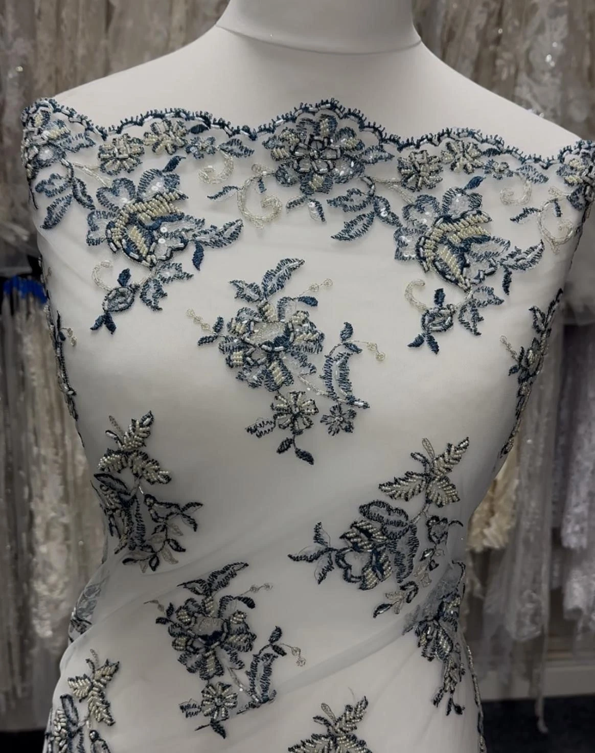 French Blue Lace - Chloe 3 French Blue Lace - Chloe