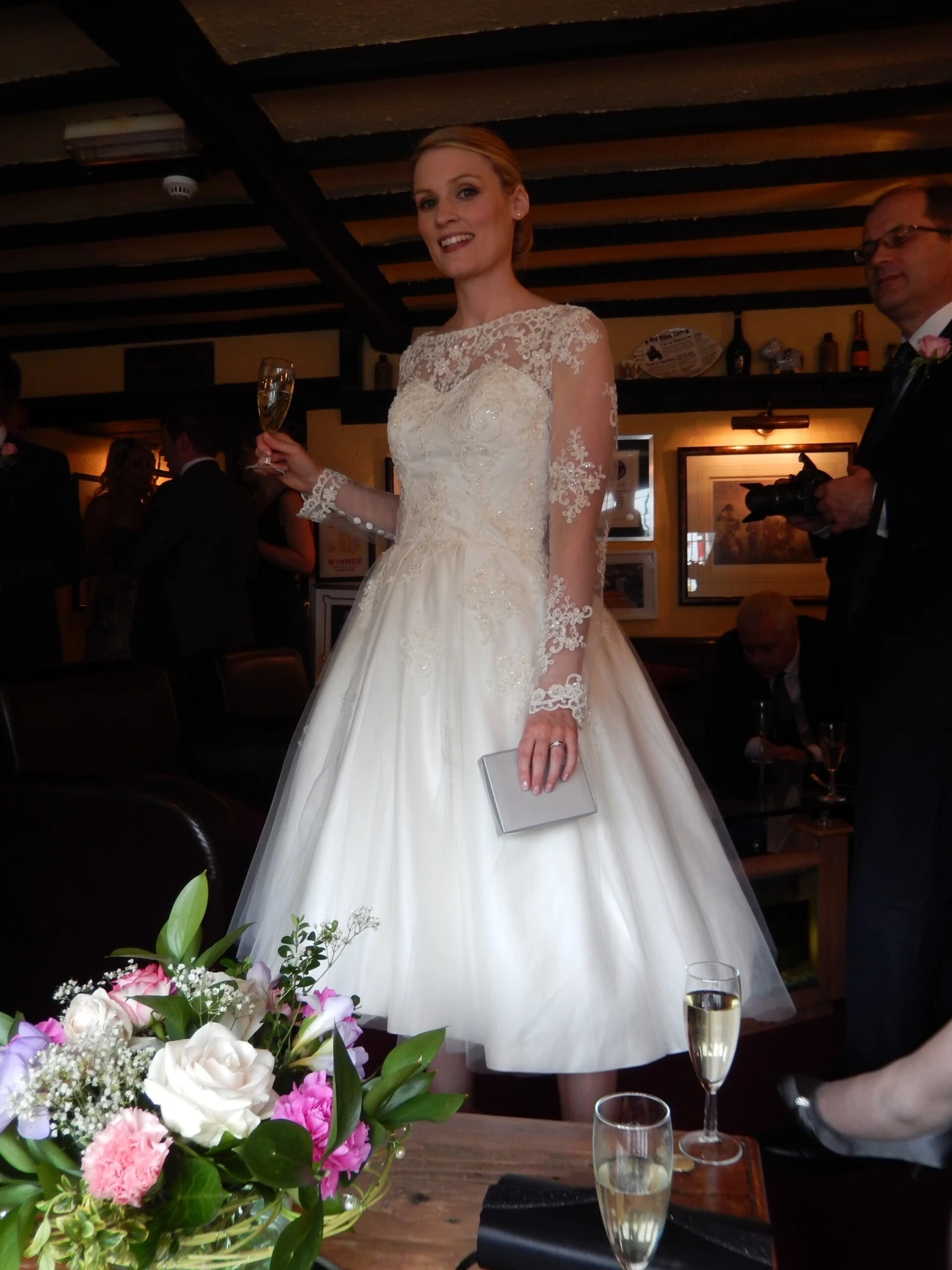 Ivory Beaded Lace - Alexandra 8 Ivory Beaded Lace - Alexandra - Image 6