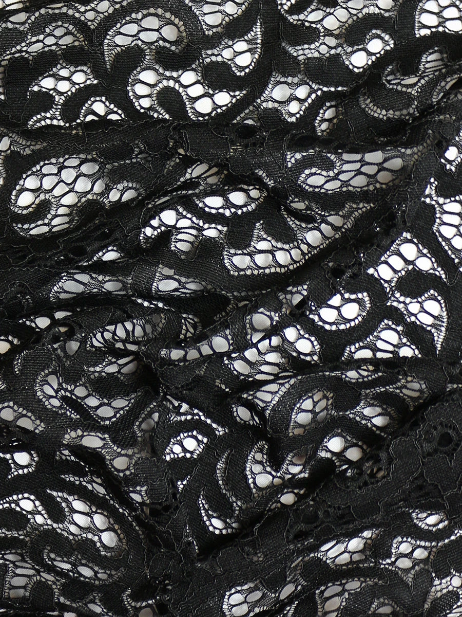 Black Corded Lace - Alexis 7 Black Corded Lace - Alexis - Image 5