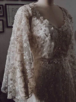 Ivory Beaded Lace - Amaris -Elegance in Lace amaris