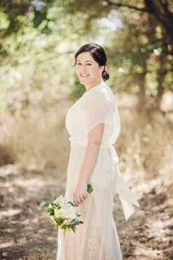 Ivory Sequinned Lace - Amber -Elegance in Lace amber lace carissa2