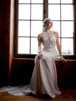 Ivory Sequinned Lace - Anya 21 Ivory Sequinned Lace - Anya -Elegance in Lace anyaLace