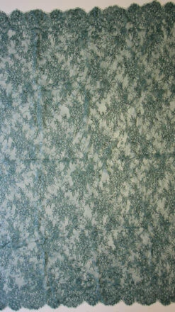 Teal Raschel Lace - Honor -Elegance in Lace aqua embellished lace honor full width
