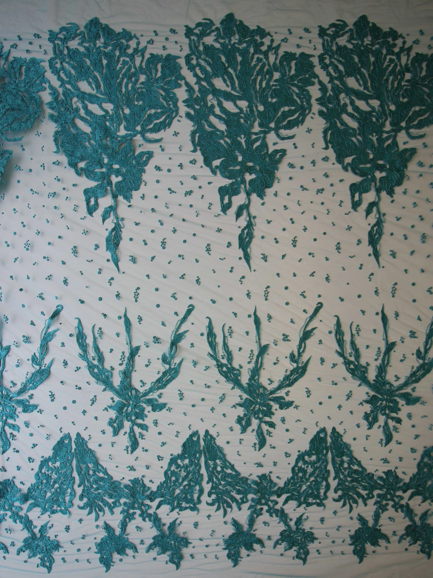 Aqua Embroidery Lace - Zelie 6 Aqua Embroidery Lace - Zelie - Image 4