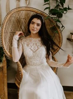 Ivory Beaded Lace – Ava -Elegance in Lace ava lace dress1