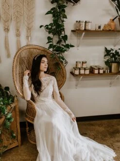 Ivory Beaded Lace – Ava -Elegance in Lace ava lace dress2