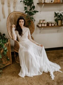 Ivory Beaded Lace – Ava -Elegance in Lace ava lace dress5