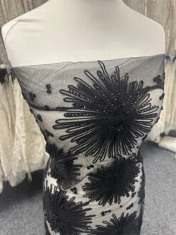 Black Corded & Sequinned Lace - Danuta -Elegance in Lace b 9b0d751f 1f07 4afe a096 73a56ceebc01