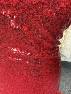 Red Sequinned Tulle - Glow 14 Red Sequinned Tulle - Glow -Elegance in Lace b c1f71a21 179d 41d9 b6dc 01a0f5844c9d