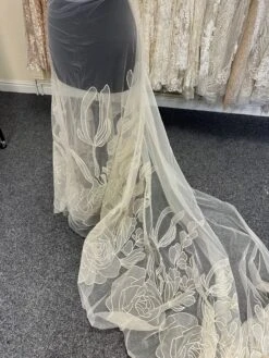 Champagne Large Scale Embroidered Lace - Braylee -Elegance in Lace b cc9ccae8 4ab3 43d2 9ea1 931ca7d4f4fd