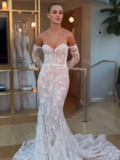 Ivory Beaded Embroidery Lace - Leonella -Elegance in Lace b d0629e77 5bac 4a83 82b9 158ad6023367