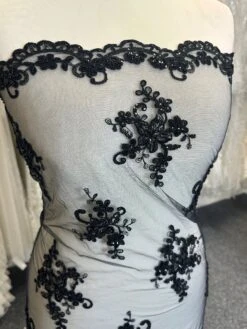 Black Beaded And Corded Lace - Alexandra 17 Black Beaded And Corded Lace - Alexandra -Elegance in Lace b d4bb94b4 7444 4683 bd33 b247e9a36a7c