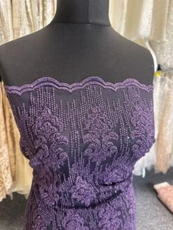 Purple Embroidered Lace – Mara -Elegance in Lace b f2b7bbde 7fe6 4b86 a2e2 67c5121c8527