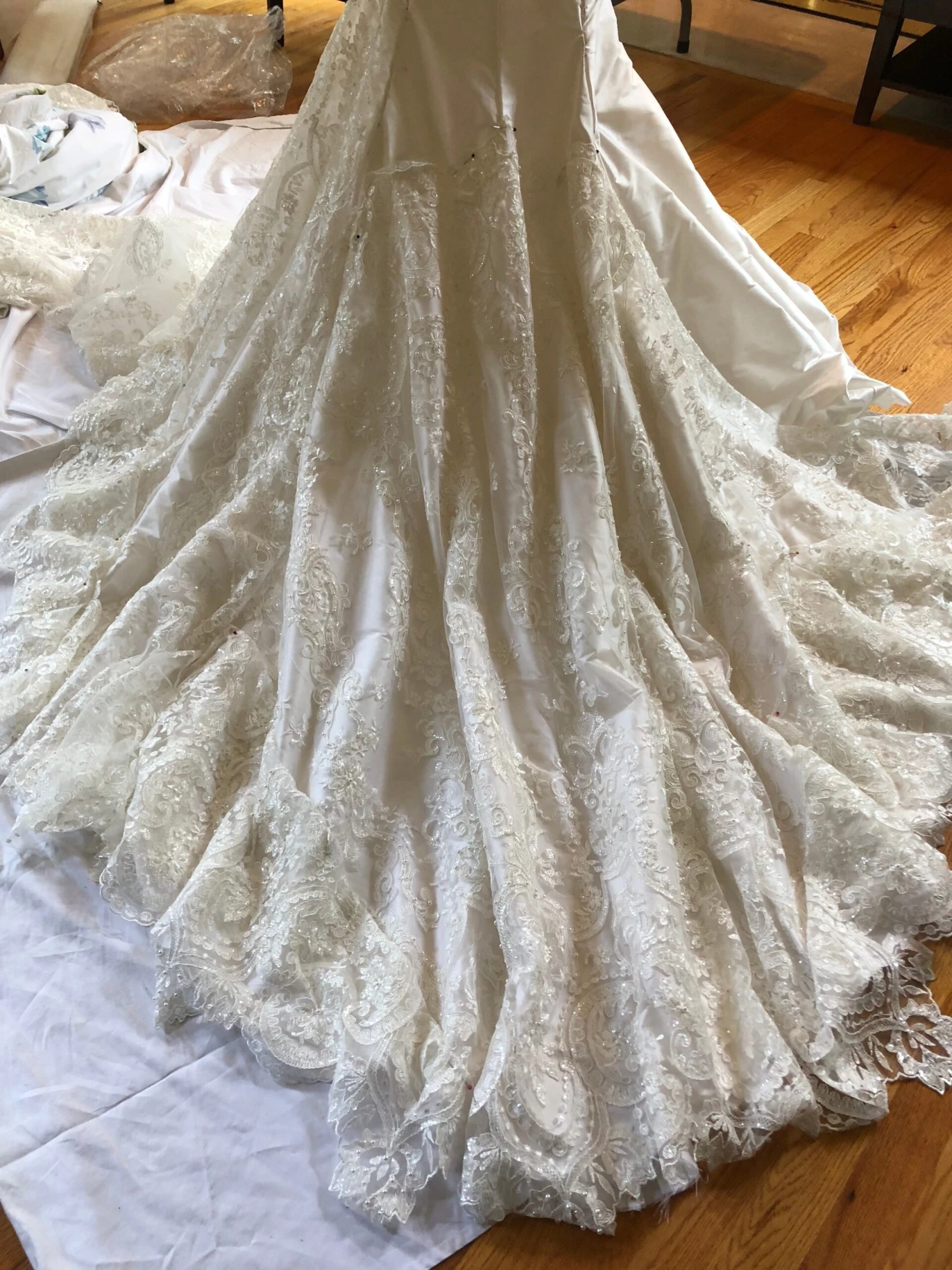 Ivory Beaded Lace - Bella 12 Ivory Beaded Lace - Bella - Image 10