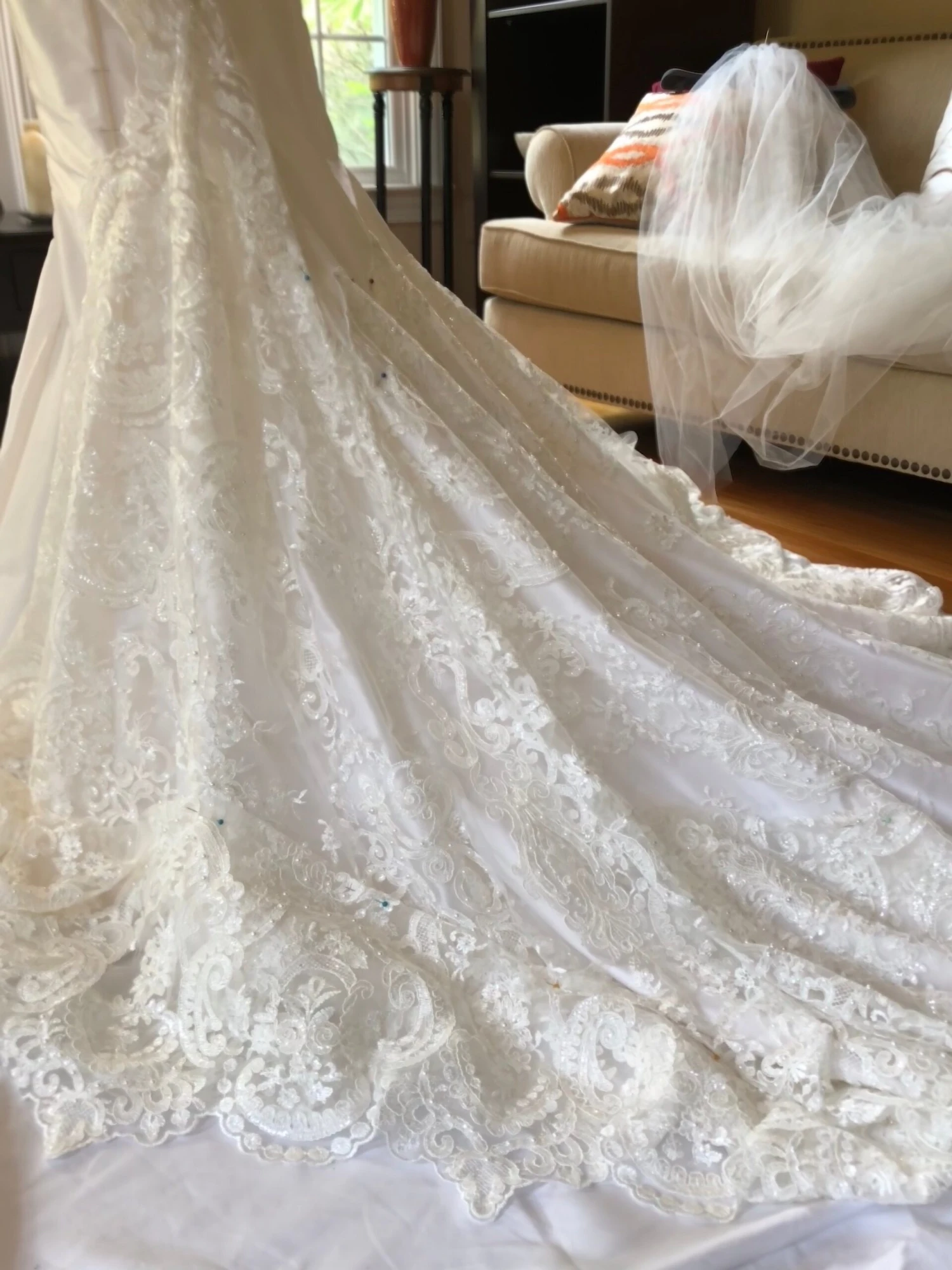 Ivory Beaded Lace - Bella 13 Ivory Beaded Lace - Bella - Image 11