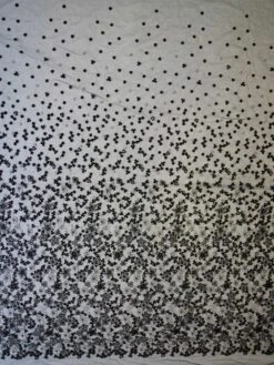 Black & Silver Embroidered Lace - Ernestine 12 Black & Silver Embroidered Lace - Ernestine -Elegance in Lace black and silver lace ernestine full width