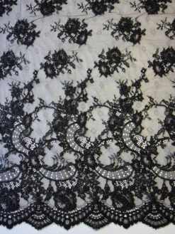 Elegance in Lace -Elegance in Lace black beaded lace ebony