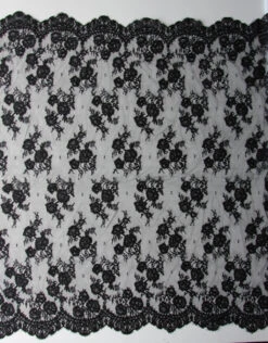 Black Corded Lace - Amelia -Elegance in Lace black corded lace amelia full width