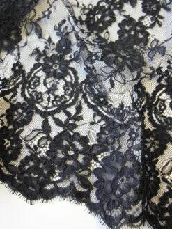 Black Corded Lace - Eloise 15 Black Corded Lace - Eloise -Elegance in Lace black corded lace eloise close up