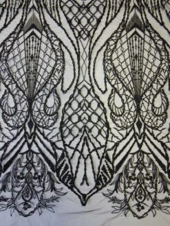 Black Embroidered Lace - Hortense -Elegance in Lace black embroidered lace hortense