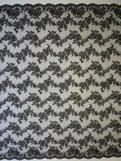 Black Raschel Lace - Pandora 12 Black Raschel Lace - Pandora -Elegance in Lace black lace pandora full width