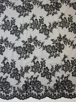 Black Raschel Lace - Jayne -Elegance in Lace black raschel lace jayne