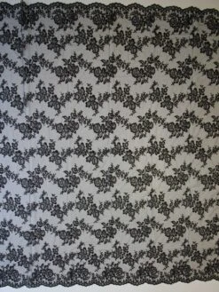 Black Raschel Lace - Jayne -Elegance in Lace black raschel lace jayne full width