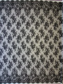 Black Raschel Lace - Maverick -Elegance in Lace black raschel lace maverick full width