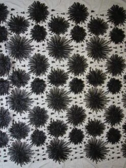 Black Corded & Sequinned Lace - Danuta -Elegance in Lace black sequinned lace danuta full width