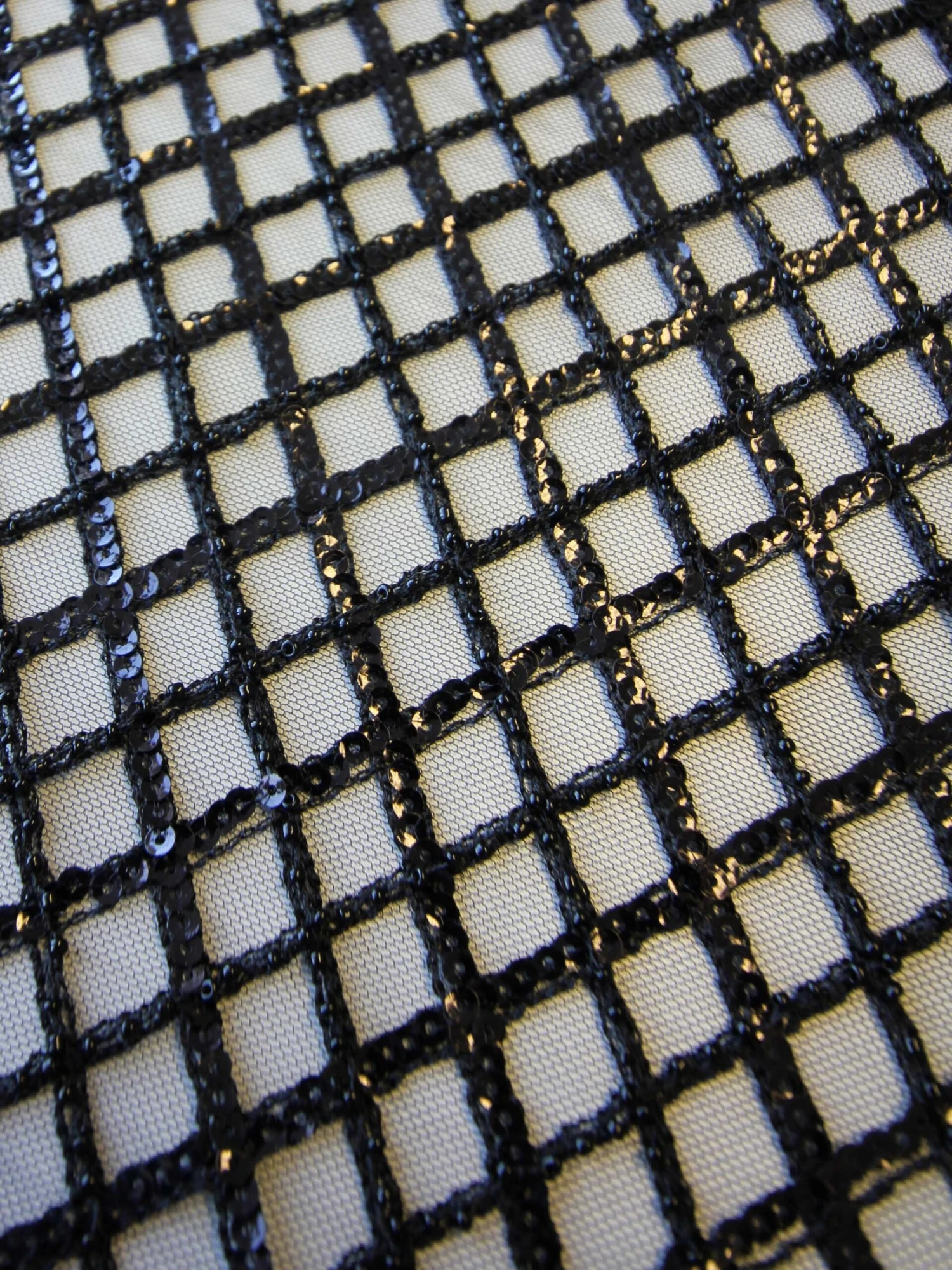 Black Sequinned Lace - Odelia 8 Black Sequinned Lace - Odelia - Image 6