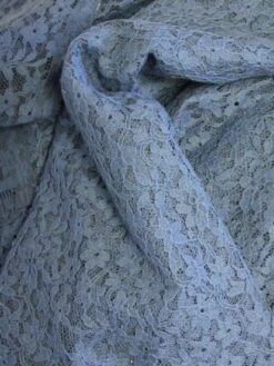 Blue Chantilly Lace - Solange -Elegance in Lace blue chantilly lace solange close up