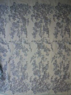 Blue Embroidery Lace - Garbo -Elegance in Lace blue embroidered lace garbo full width