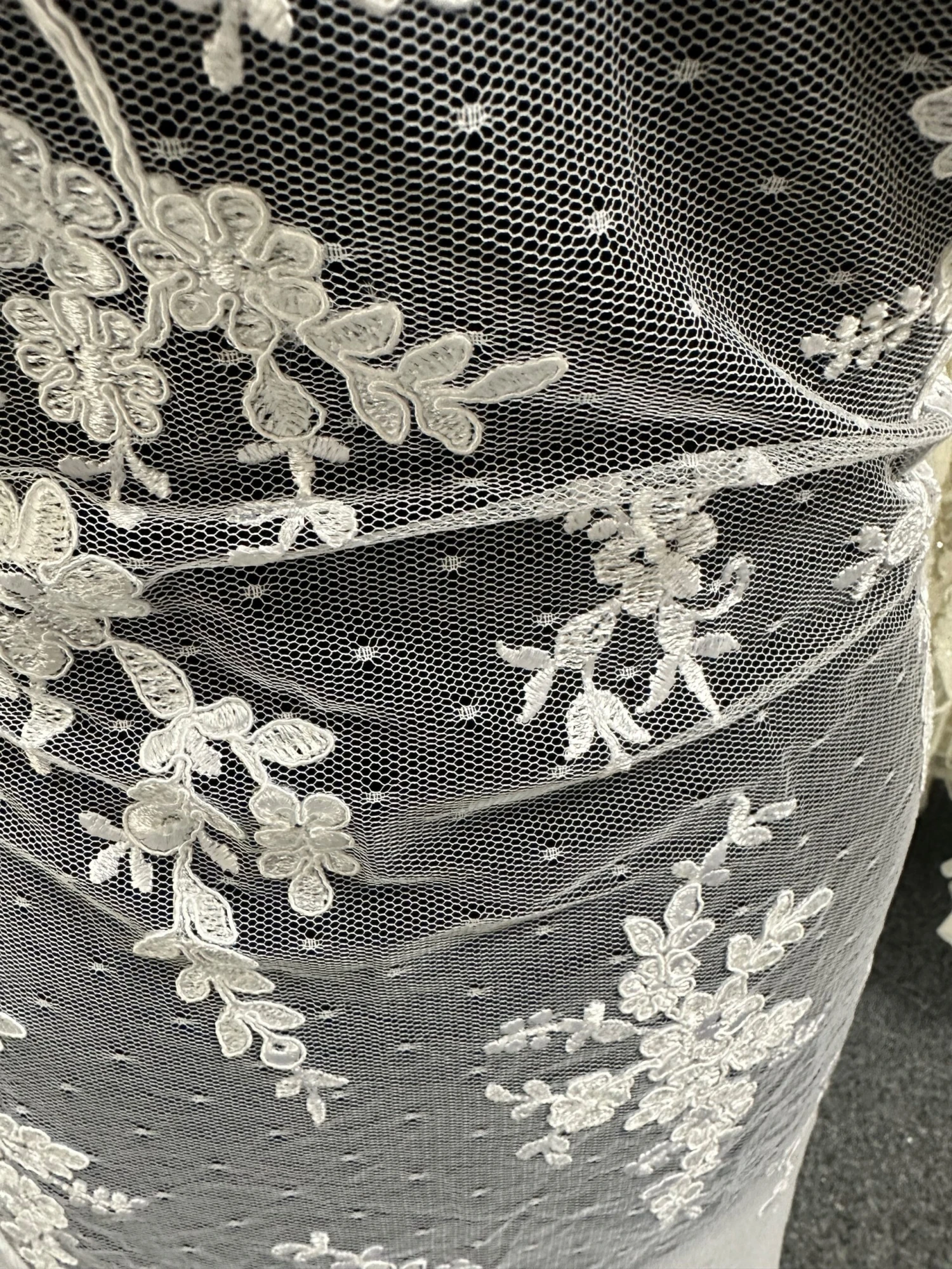 White Corded Lace - Delmira 9 White Corded Lace - Delmira - Image 7