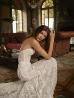 Ivory Beaded Embroidery Lace - Leonella -Elegance in Lace c a526cf40 438a 41d6 95d4 c73cc3e5c7ea