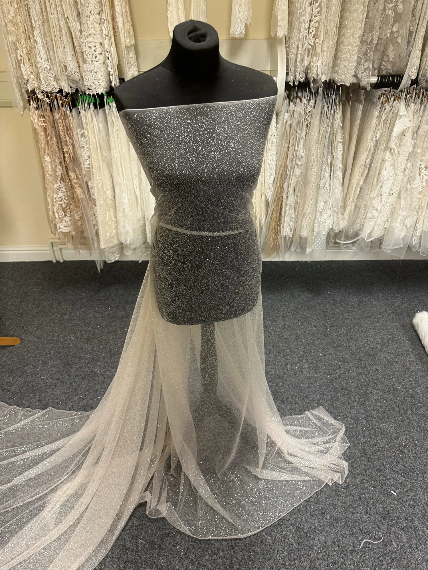 Champagne Glitter Tulle - Lagertha 3 Champagne Glitter Tulle - Lagertha