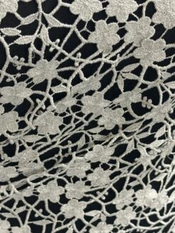 Silver Guipure Lace - Ebba -Elegance in Lace c eb3d8776 c633 4ce7 99bc 584552ce37db