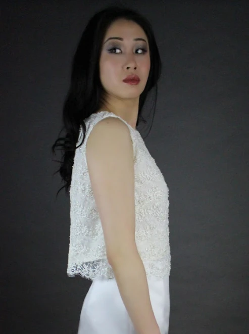 Ivory Beaded Lace - Celine 7 Ivory Beaded Lace - Celine - Image 5