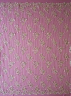 Champagne Beaded Lace - Chloe -Elegance in Lace champagne beaded lace chloe full width