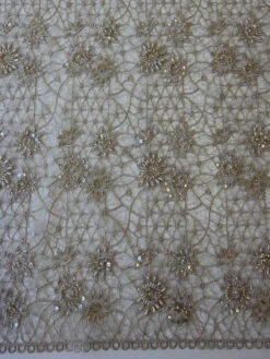 Champagne Beaded Lace - Louanda -Elegance in Lace champagne beaded lace louanda