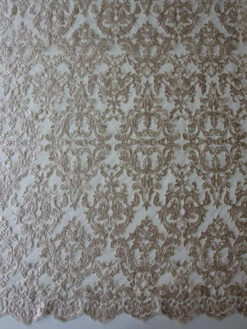 Champagne Sequinned Embroidery Lace - Albany 15 Champagne Sequinned Embroidery Lace - Albany -Elegance in Lace champagne embroidered lace albany