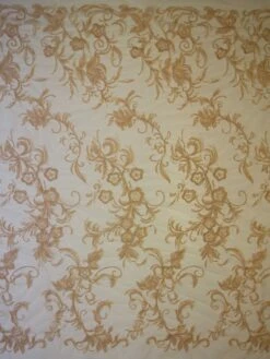 Champagne Embroidered Lace - Zarine -Elegance in Lace champagne embroidered lace zarine full width