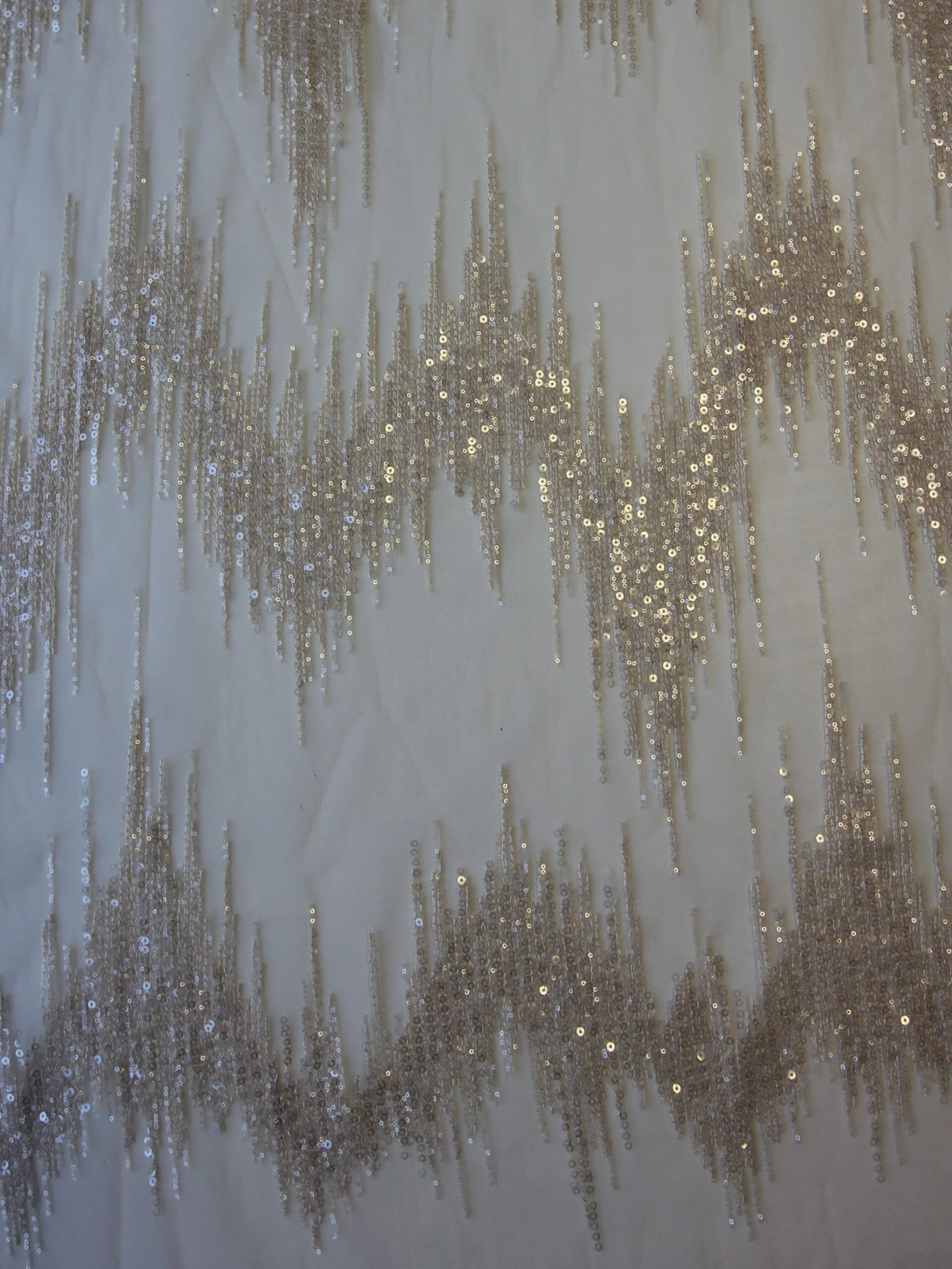 Silver Sequined Lace - Twilight 7 Silver Sequined Lace - Twilight - Image 5