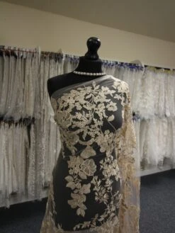 Champagne Embroidery Lace - Garbo -Elegance in Lace champlace garbo2