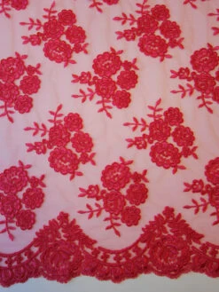 Coral Corded Lace - Riaz -Elegance in Lace coral corded lace riaz